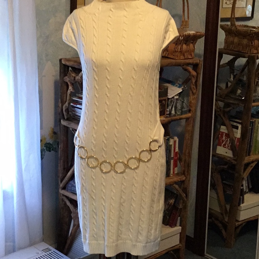 Curve hugging lightweight Milly sweater dress